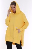 NGT- Sweatshirt oversize BL-56  Colors: Yellow - Sizes: S-M-L-XL